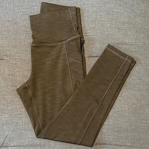 Prana Women’s Becksa Ribbed Brown Leggings with Pockets